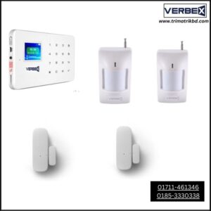 Verbex Wireless 2-Motion Sensor and 2-Door Sensor Burglar Alarm package price in Bangladesh