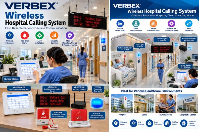 VERBEX Wireless Hospital Calling System in Bangladesh – Hospital, Clinic & Nursing Home-এর জন্য Smart Nurse Call Solution